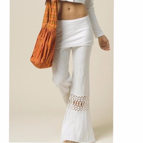 Prana Pants - Prana Yoga Crochet Cutout Pants
